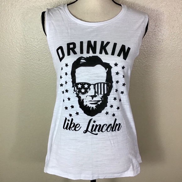 Bella Canvas Tops - Bella Canvas Drinkin Like Lincoln Tank